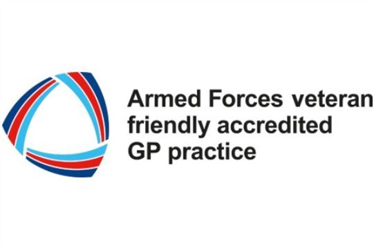 Armed Forces veteran friendly accredited GP practice